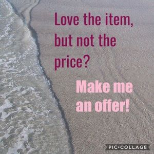 Love the item, but not the price? Make me an offer